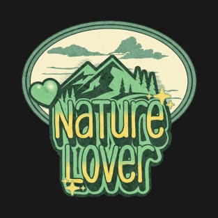 Nature Lover Earth Day Heart Design T-Shirt