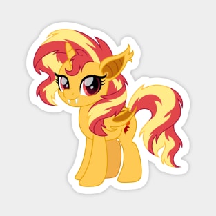 Sunset Shimmer bat pony redraw Magnet