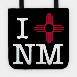 I Zia Sun New Mexico (White Lettering) Tote