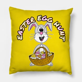 Easter Egg Hunt Bunny Eggs Pillow