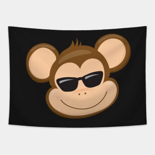 Cool Monkey Face Tapestry