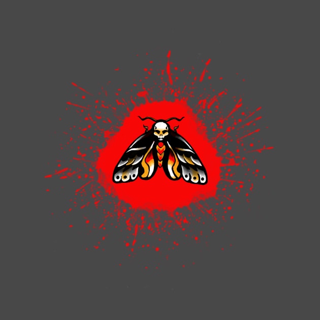 Death Head Moth by Mad Clare