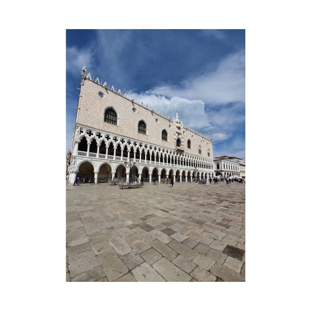 Venice Doge Palace view by TDArtShop