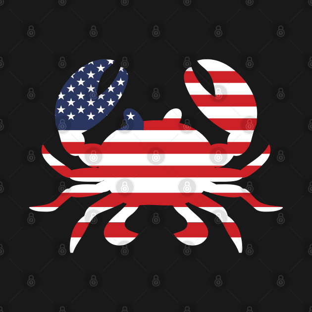 America Flag Crab American USA by mstory