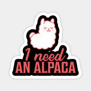 Cute Alpaca Quote Magnet