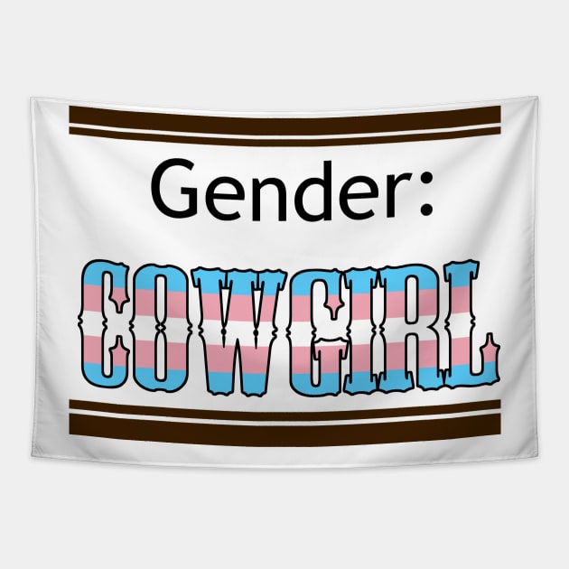 Gender: COWGIRL - Trans Colors Tapestry by Akamaru01