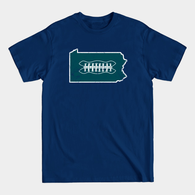 Disover PA Football - Black/Green - Philadelphia - T-Shirt