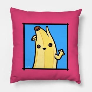 Cute Peeled Banaba Doodle Pillow