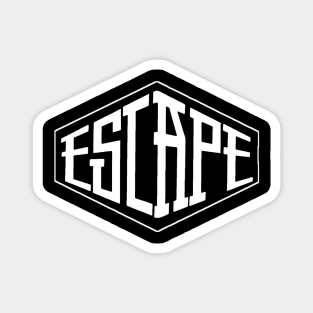 Escape White colour Logo is good 6 Magnet