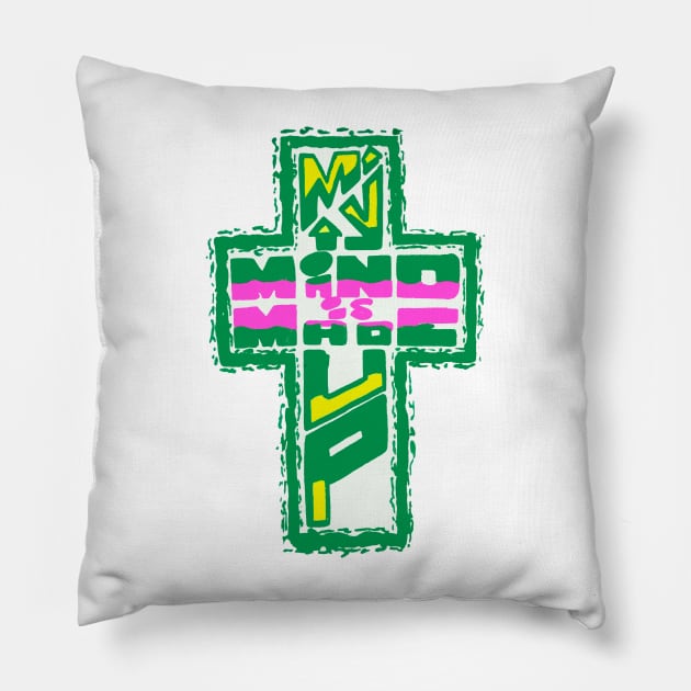 Jesus My Mind is Made Up Pillow by zsonn