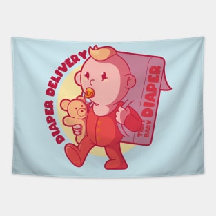 Baby Delivery Tapestry