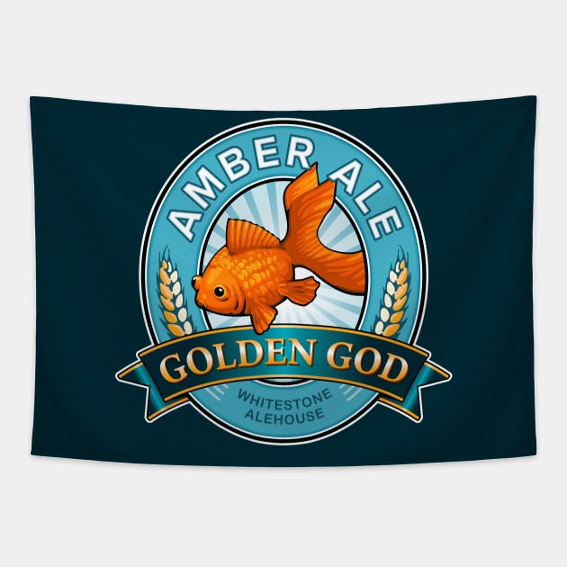 Golden God Amber Ale Tapestry by Inchpenny