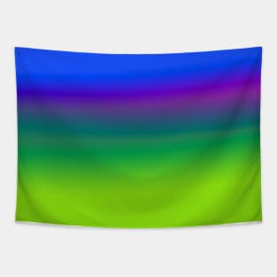 blue yellow pink colorful rainbow abstract design Tapestry