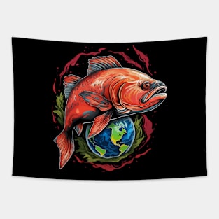 Salmon Earth Day Tapestry