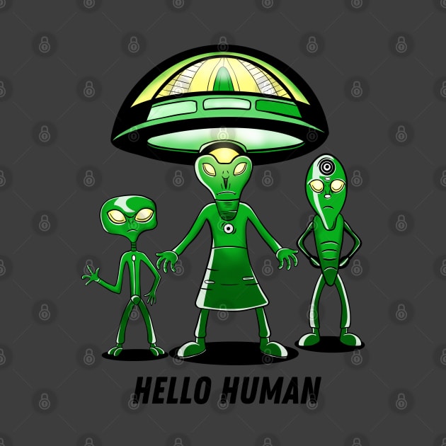 Hello Human, Friendly Aliens by micho2591