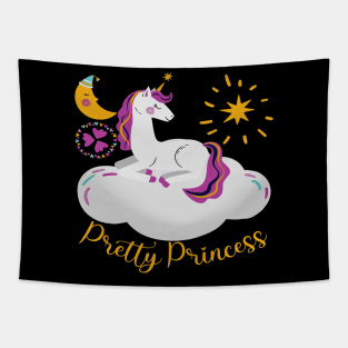 Cute Unicorn Design - Pretty Princess Tapestry