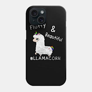 Llamacorn fluffy and beautiful Phone Case