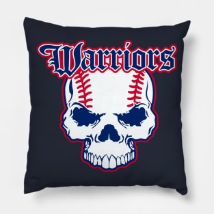 Warriors Baseball Logo Pillow