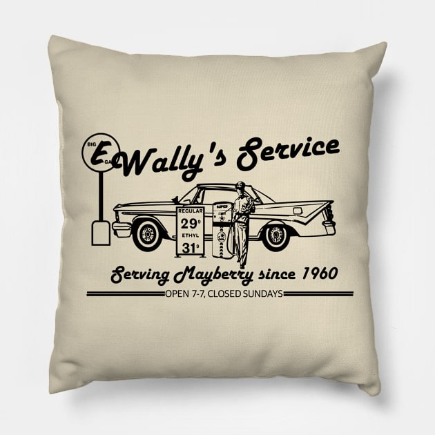 Wally's Service from the ANDY GRIFFITH SHOW Pillow by hauntedjack