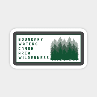 Boundary Waters Canoe Area Wilderness BWCA Magnet