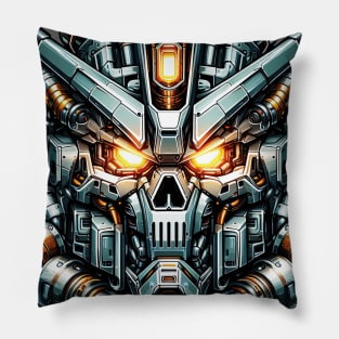 Biomech Skull S01 D33 Pillow