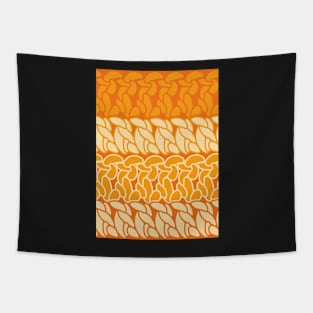 Faux double crochet stitch pattern with orange and yellow hues Tapestry