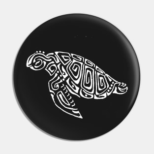 White turtle tattoo way dark gray background Pin