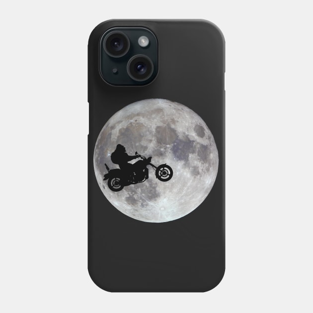 Big foot, big bike and a big bright moon Phone Case by NewSignCreation