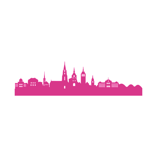 Bern skyline pink by 44spaces