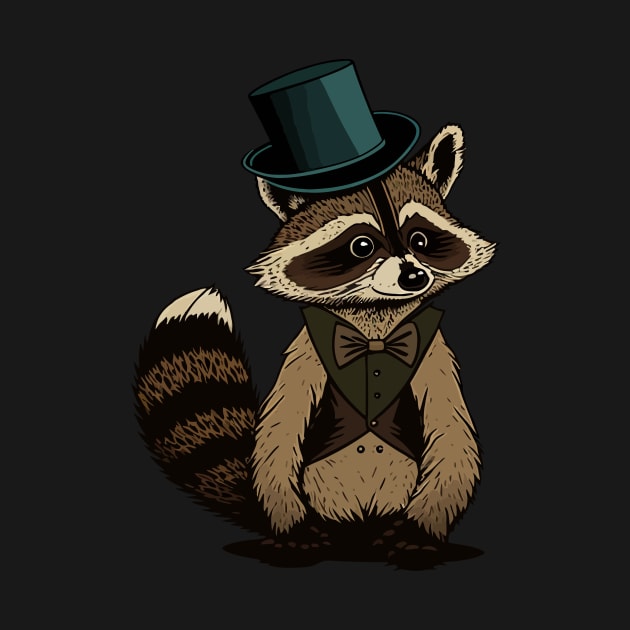 Raccoon Top Hat by K3rst