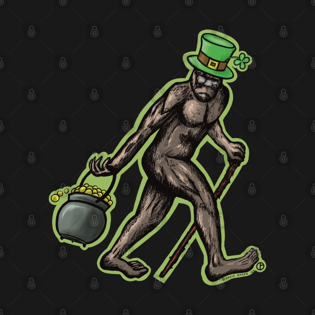 Leprechaun Sasquatch by Art from the Blue Room