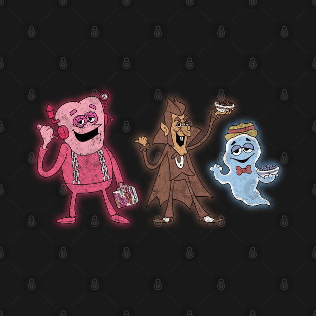 Hitchhiking Cereal Monsters! - Haunted Mansion - T-Shirt
