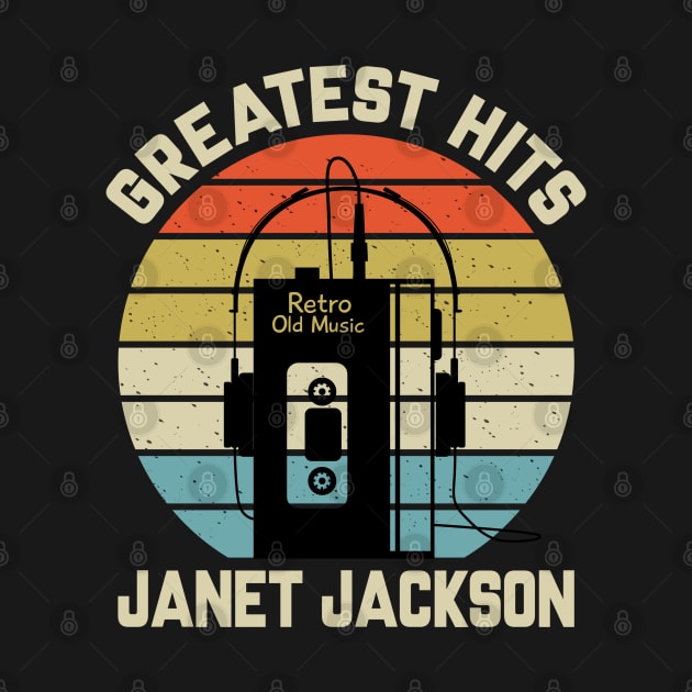 Greatest Hits Janet Retro Walkman Jackson Vintage Art by Dinosaur Mask Store