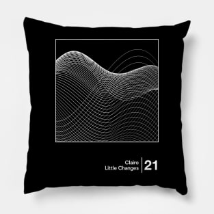 Clairo - Little Changes / Minimal Graphic Design Tribute Pillow