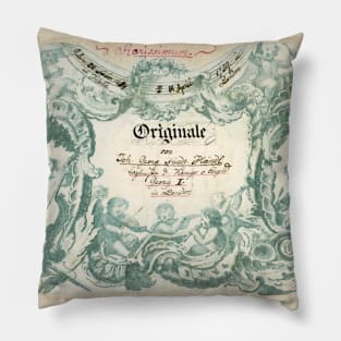 Haendel | Händel | Original manuscript score Pillow