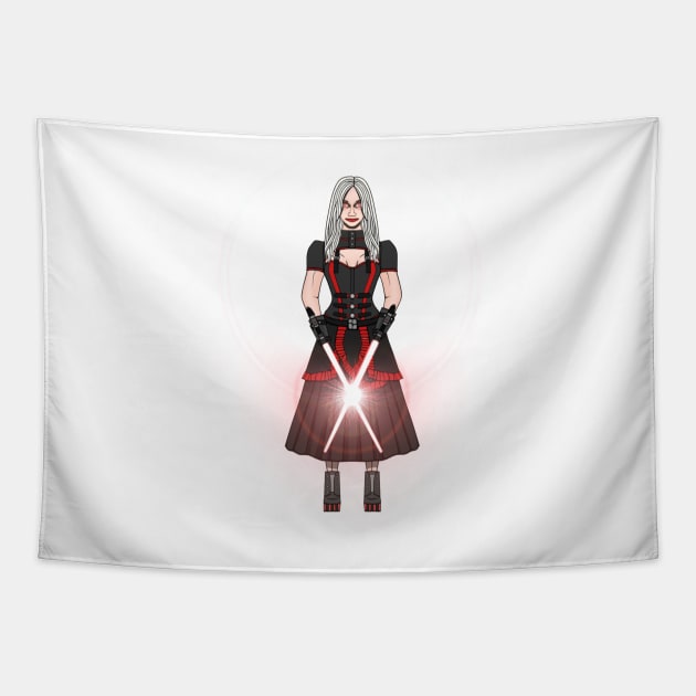 TWIN SABER - MASTER SITH Tapestry by MarkLORIGINAL