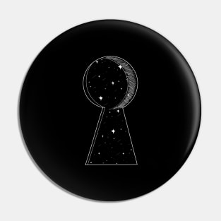 The stars and moon I saw through the keyhole Pin