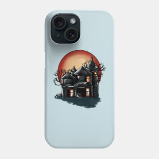 Creepy old haunted house Haloween decoration Phone Case