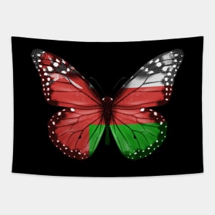 Omani Flag  Butterfly - Gift for Omani From Oman Tapestry
