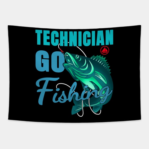 Technician Go Fishing Tapestry by jeric020290