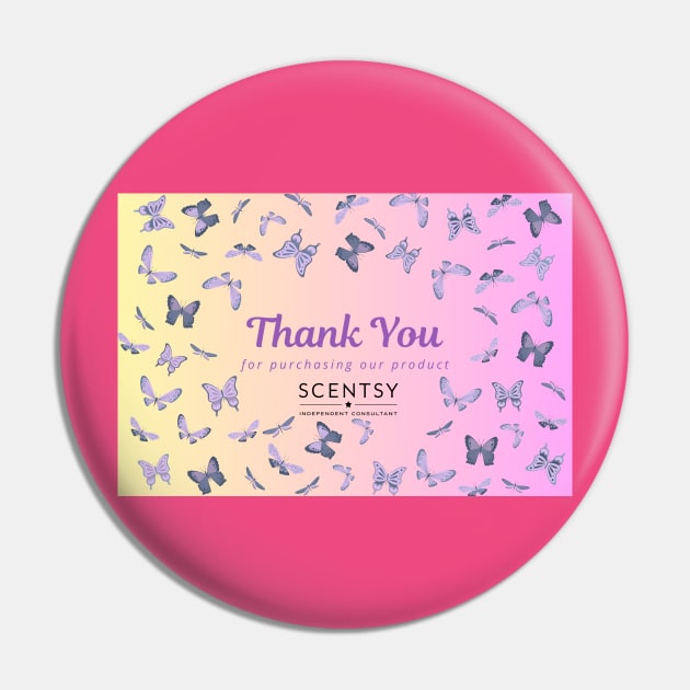 Thank you for purchasing our product, Scentsy independent consultant Pin by scentsySMELL