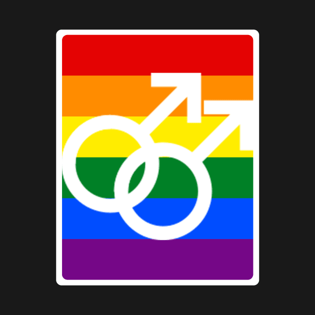 LGBT Gay Pride - Male Symbol by gayprideandpassion