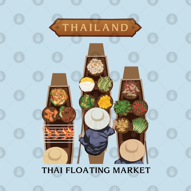 Thai Floating Market by KewaleeTee