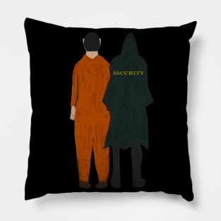 david dunn and his villain the man in orange (painted) Pillow