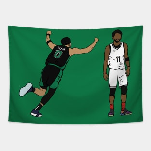 Jayson Tatum Game Winner Celebration Tapestry