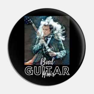 Bad Hair Guitar (air guitar) Pin