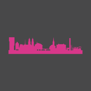 Zurich skyline pink T-Shirt