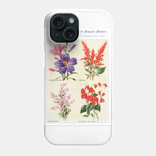 Flower watercolor illustration (1915) Phone Case