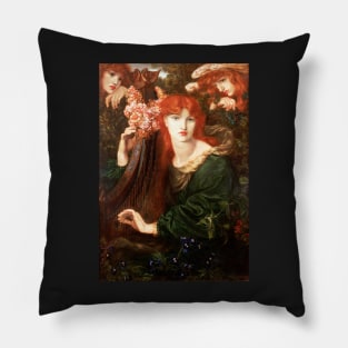 La Ghirlandata - Dante Gabriel Rossetti Pillow