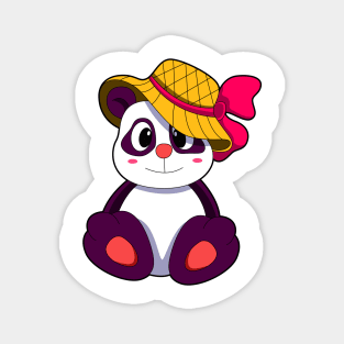 Panda with Hat Magnet